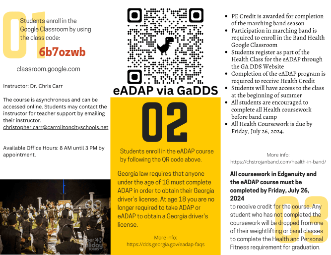 Congratulations Class of 2024! – Carrollton High School Trojan Band
