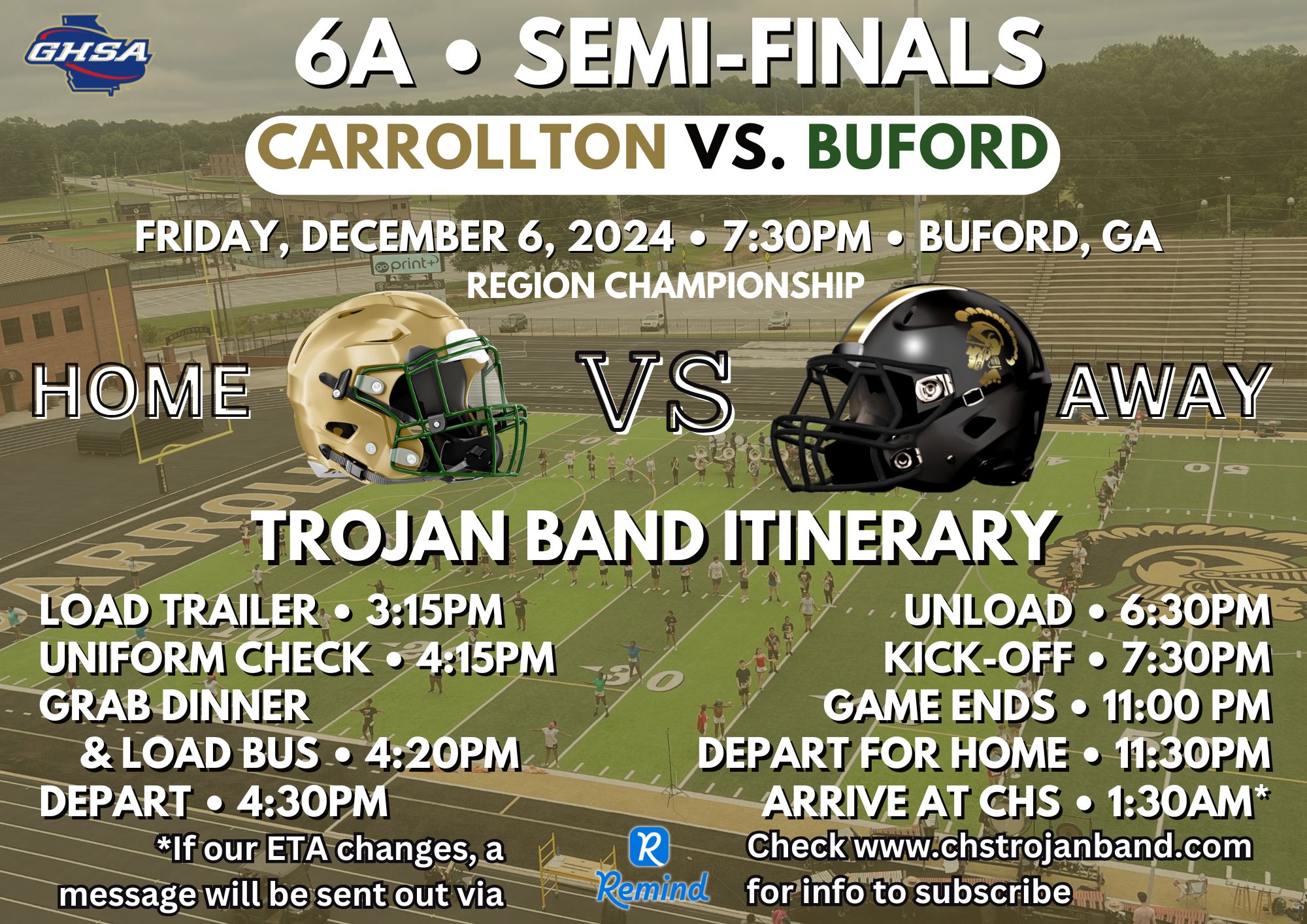 Semi-Finals Friday • Parade Saturday!