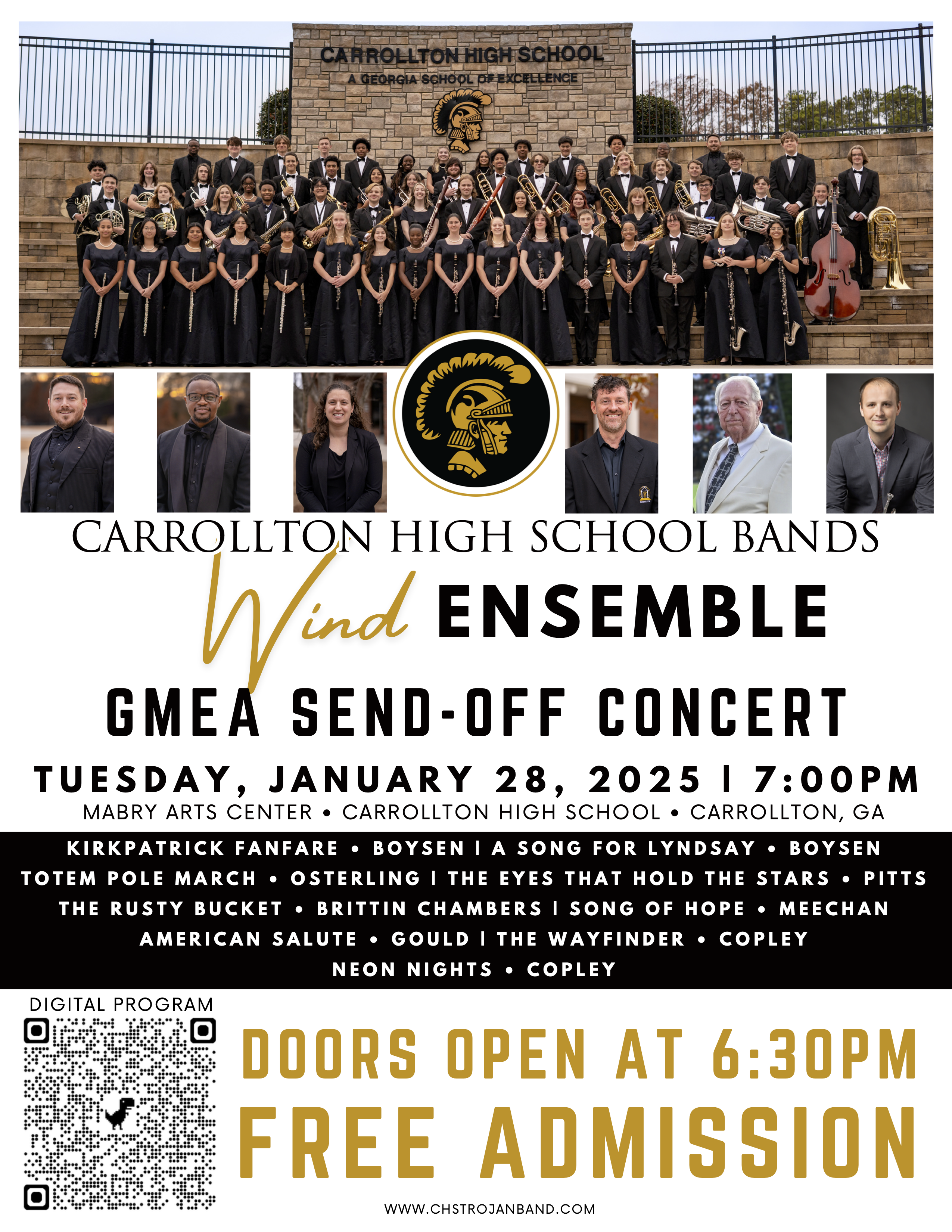 Wind Ensemble to Perform for State Conference