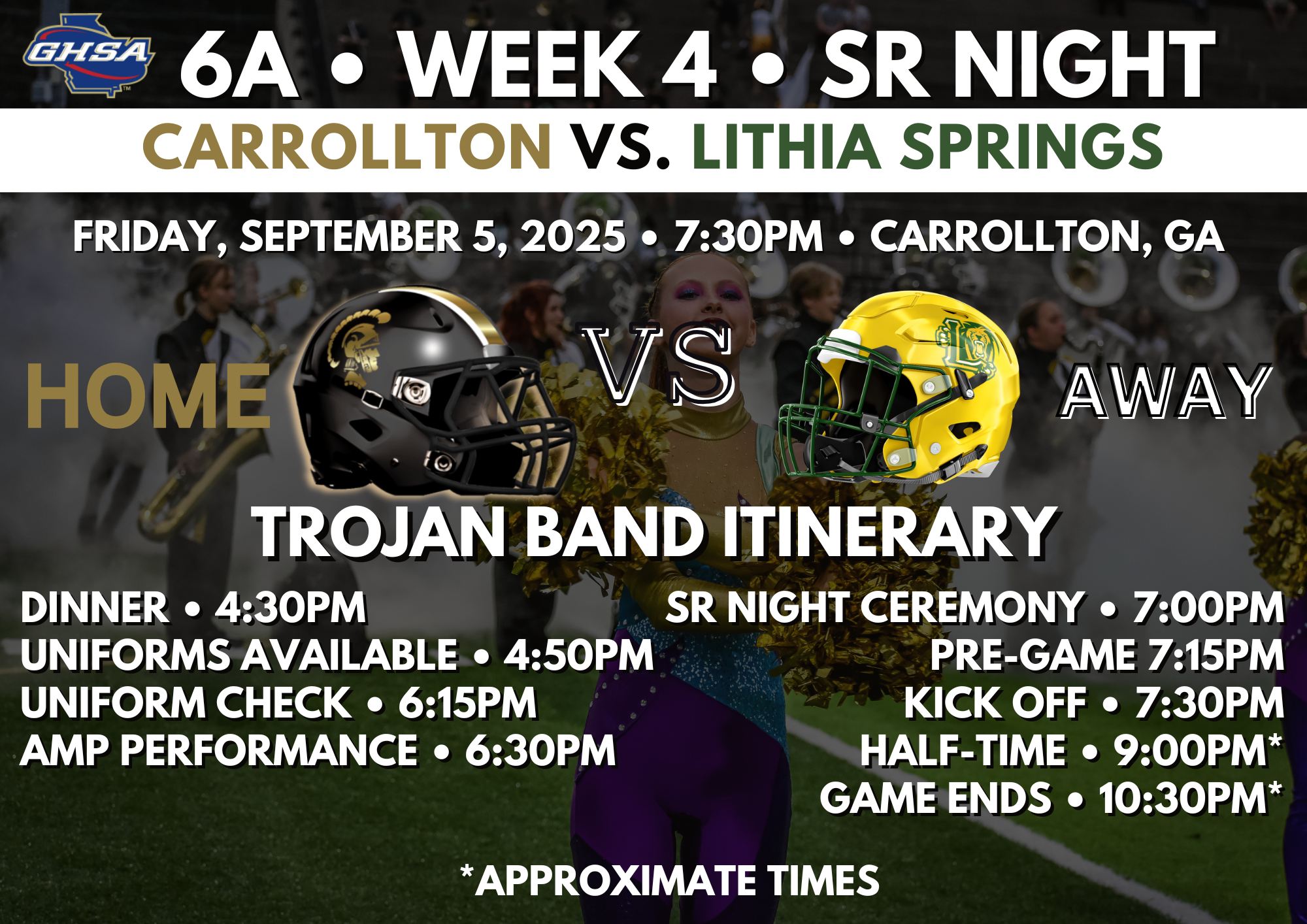 Trojans are 3-0! Senior Night on Friday
